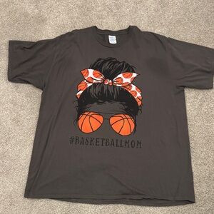Basketball Mom Graphic T-Shirt - Black